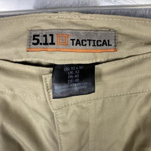 5.11 Tactical Series Men's Cargo Gorpcore Utility Pants 32x30 Beige Tan Khaki - Picture 8 of 9